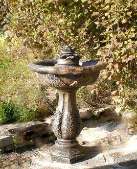 Fontaine feuillu fleurette