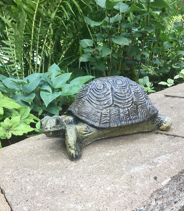 Statue de jardin de petite tortue